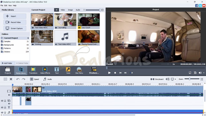 AVS Video Editor Interface AVS Video Editor Program Interface