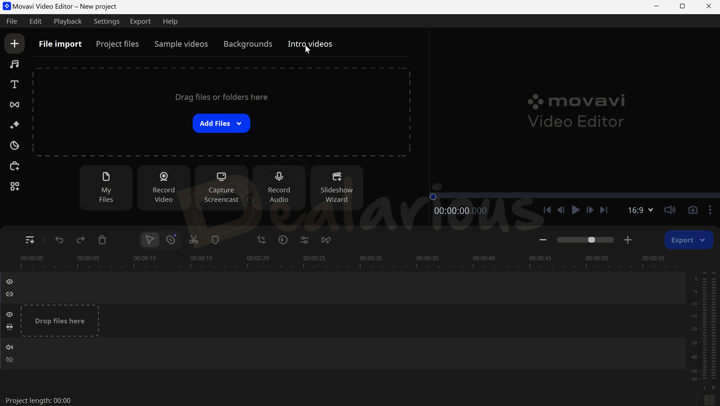 Movavi Video Editor 2024 Interface