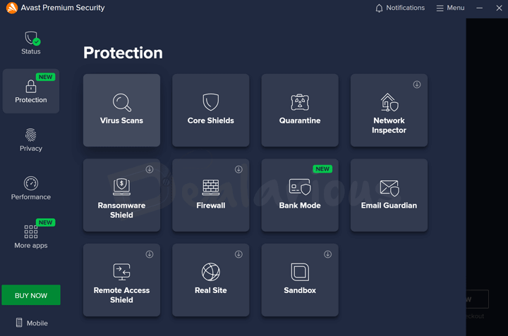 Avast Premium Security Interface