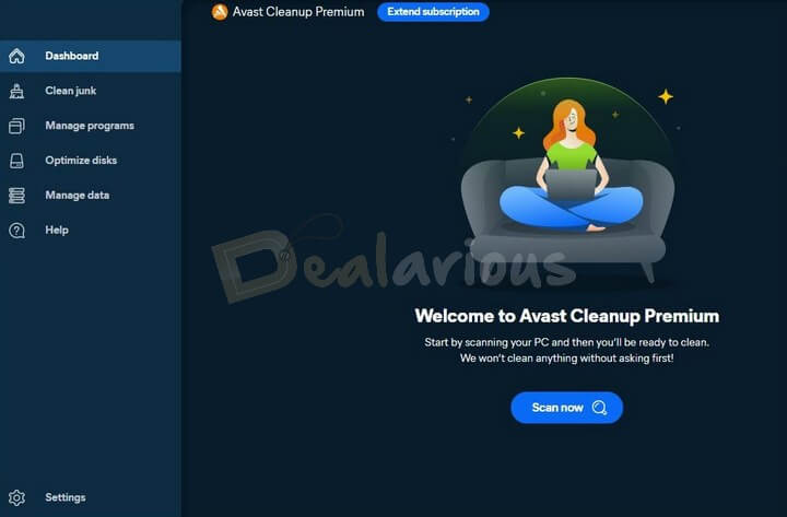 Avast Cleanup Premium latest Dashbooard Interface